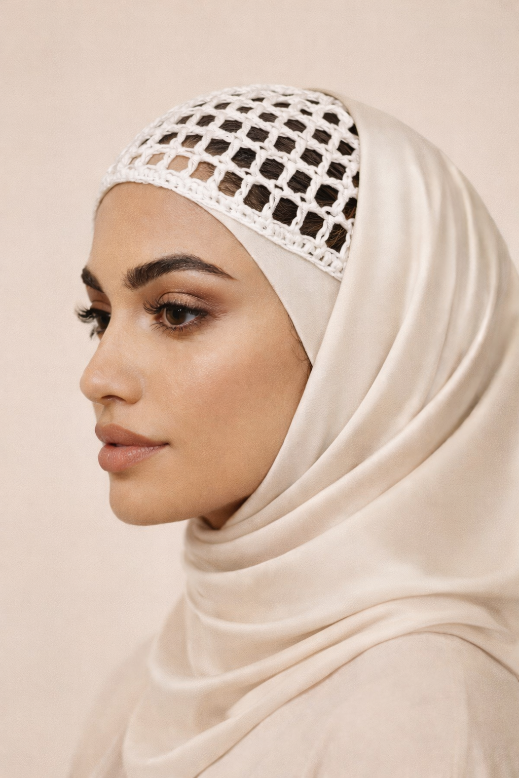 Bonnet en maille respirant pour hijab – Maintien confortable